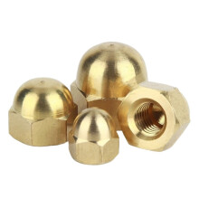 Hardware nuts, acorn nut, 5PCS M3 M5 brass cap hex nuts decorative dome head cover