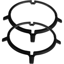 Kitchen Wok Support Ring, 2 Pieces Gas Stove Holder, Iron, Black, 21.3X21.3X3CMx2pcs Ref: 7100
