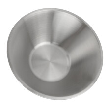 Silbernes Edelstahl-Salatschüssel 23cm Doppelwandig Mehrzweck-Küchenutensilien
