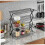 4 Tier Collapsible Cooling Rack for Baking, NonStick Iron Wire SpaceSaving Kitchen Organizer 2
