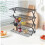 4 Tier Collapsible Cooling Rack for Baking, NonStick Iron Wire SpaceSaving Kitchen Organizer 4