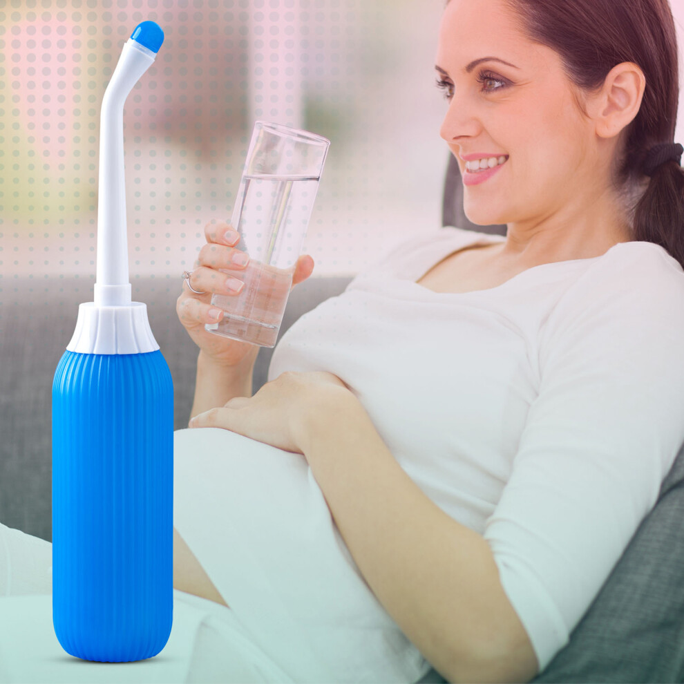 Blue 500Ml Multipurpose Peri Bottle Bidet For Postpartum Care Portable And Soothing