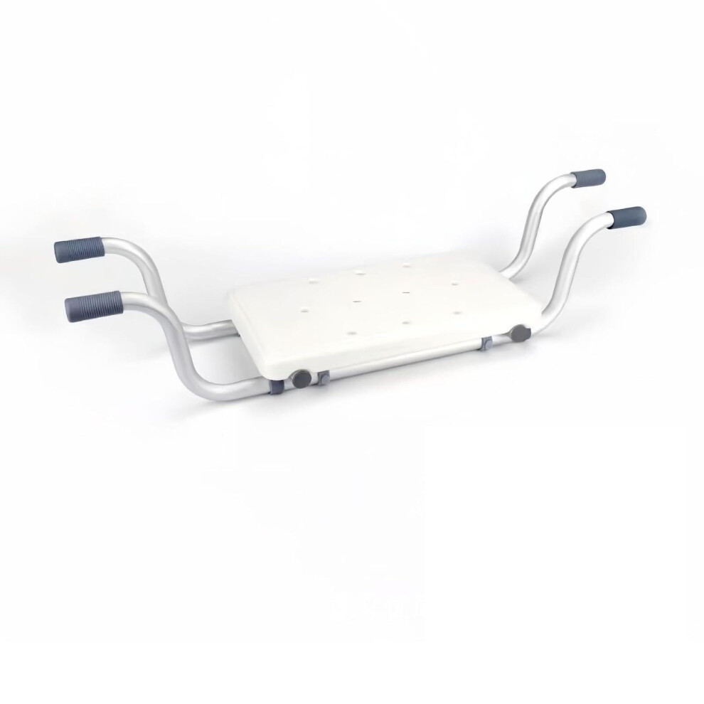 Bath Seat, Shower Seat For Bathtub, Extendable 7282 Cm Tub Bench, White, Load Capacity 136 Kg