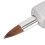 5Pcs Retractable Lip Makeup Brush Set Nylon Grey Shell Portable 4