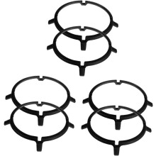 Kitchen Wok Support Ring, Gas Stove Holder, Iron, Black, 21.3X21.3X3CMx3pcs