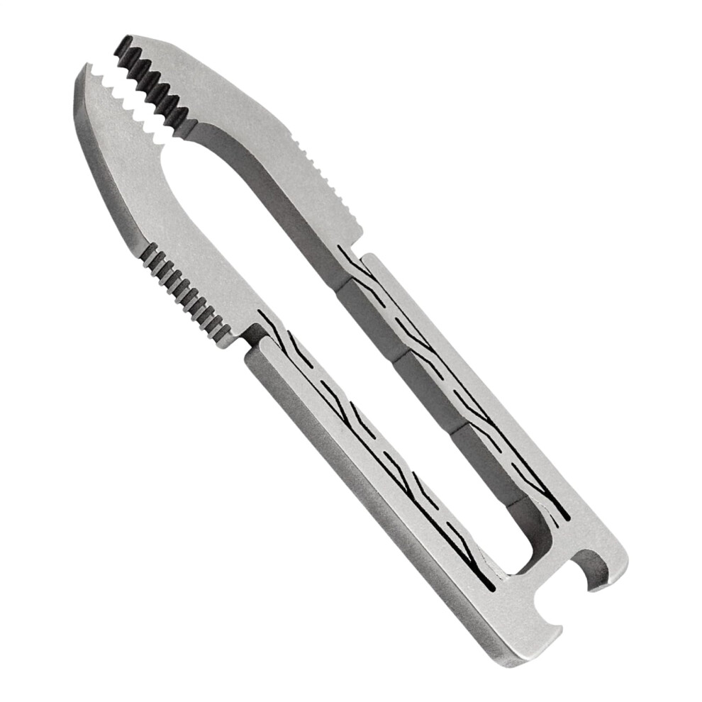 Eyebrow Tweezers Titanium Alloy With Bottle Opener Slanted And Pointed Tips Eyelash Extension