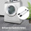 2PCS Heavy Duty Extensible Appliance Rollers 300KG, Adjustable, Black/White 6