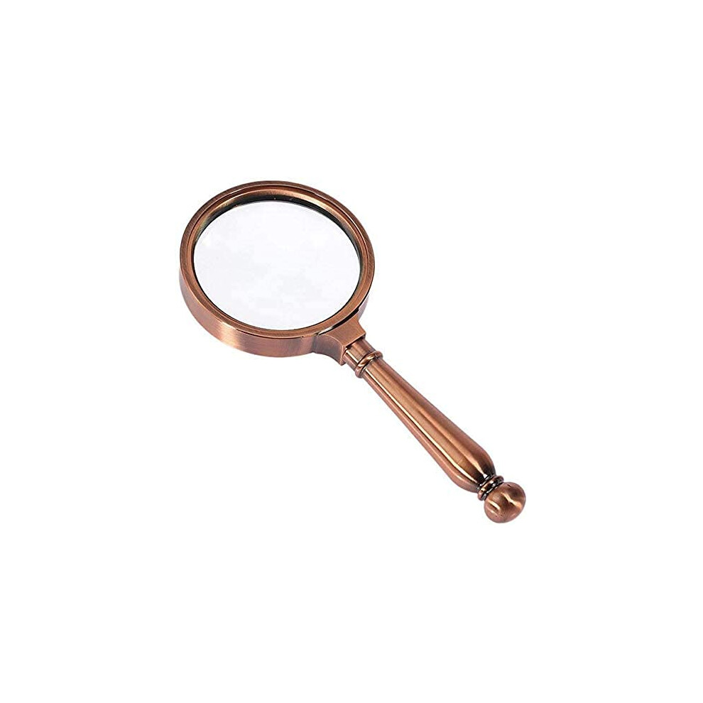 Lupe, magnifying glass, 10x zoom, optical lenses, gift package, metal handle, glass, hand magnifier
