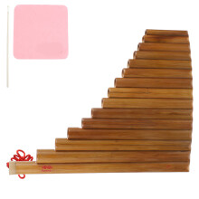 1Pièces Flûte Pan Bambou 15 Tuyaux Éducative Pour Étudiants Débutants