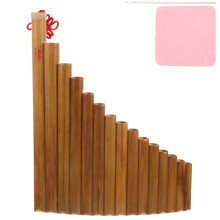 2Pièces Flûte De Pan Verticale 15 Tubes Bambou Amateurs