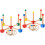 2Ensembles Jeu Lancer Anneaux Bois Durable Couleurs Enfants 4