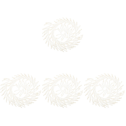 4Pièces Frange Blanche Fine Pour Habillage DIY 1