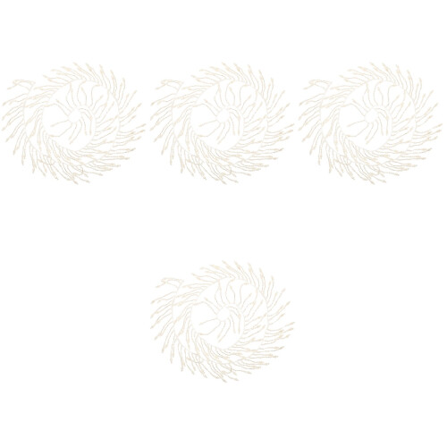 4Pièces Frange Blanche Fine Pour Habillage DIY 2