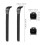 4Sets Black Inline Skate Strap Replacement Plastic Buckles with Screws 2