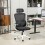 Vinsetto Vinsetto Mesh Office Chair with Adjustable Headrest, Lumbar Support, Black 1