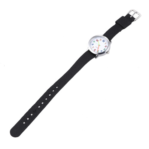 2Pièces Poignet Quartz Carte Bande Nylon Ajustable