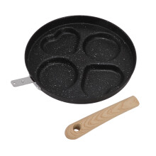 Multi-Egg Frying Pan with Nonstick Coating, 4-Cup Egg Cooker for Fast Breakfast Aluminum Skillet Even Heat Distribution Induction Compatible Cookware