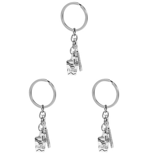 3Pièces Porte- Forme Dent Argenté Cadeau Élégant 1