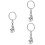 3Pièces Porte- Forme Dent Argenté Cadeau Élégant 6