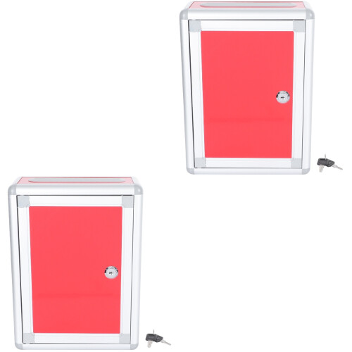 2Pièces Aux Lettres Verrouillable Métal Variés 2
