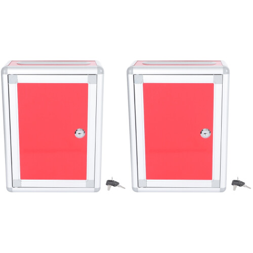 2Pièces Aux Lettres Verrouillable Métal Variés 1