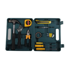16 Pcs Household Repair Tool Kit with Toolbox, Metal & Plastic, 27.5x22x6cm
