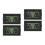 4Pièces Hygromètre Mini Noir Pour Usage Extérieur 4