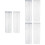 6Pcs Silver Tassel Curtain String Curtain for Door and Window 6