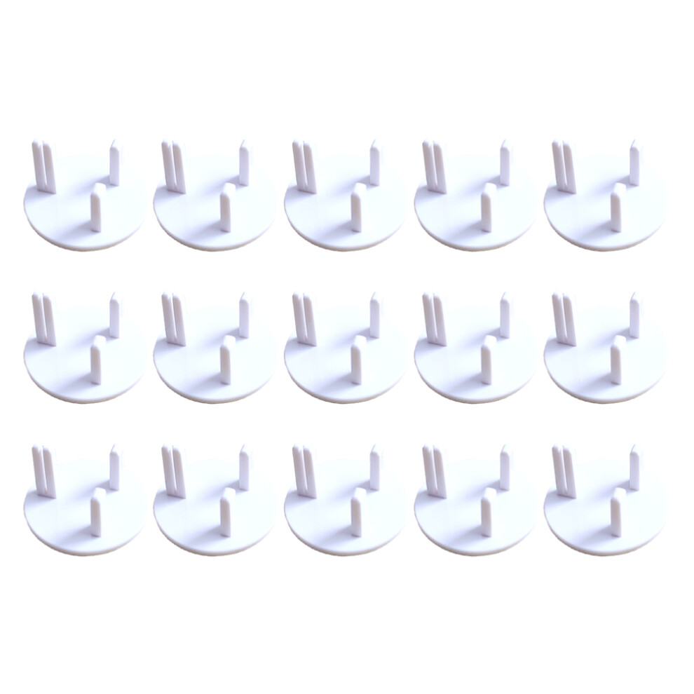 30Pcs Durable Abs Babyproof Socket Covers Uk Power Outlet Guards White Totority