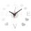 7Pcs Silver Acrylic DIY Hanging Wall Clock Modern Decorative Sticker 1