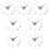 7Pcs Silver Acrylic DIY Hanging Wall Clock Modern Decorative Sticker 7