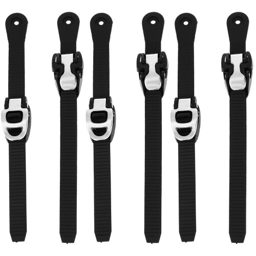 6Pièces Sangles Réglables Noires Pour Accessoires Durables 2