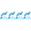 4Sets Blue Pastry Piping Supply Cake Decorating Tool Kitchen Accessory 4