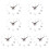 7Pcs Silver Acrylic DIY Hanging Wall Clock Modern Decorative Sticker 6