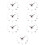 7Pcs Silver Acrylic DIY Hanging Wall Clock Modern Decorative Sticker 10