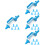 4Sets Blue Pastry Piping Supply Cake Decorating Tool Kitchen Accessory 6