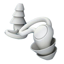 Bouchons d'oreilles anti-bruit à 3 couches gris clair pour le sommeil, la maison et le bureau
