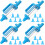 4Sets Blue Pastry Piping Supply Cake Decorating Tool Kitchen Accessory 5