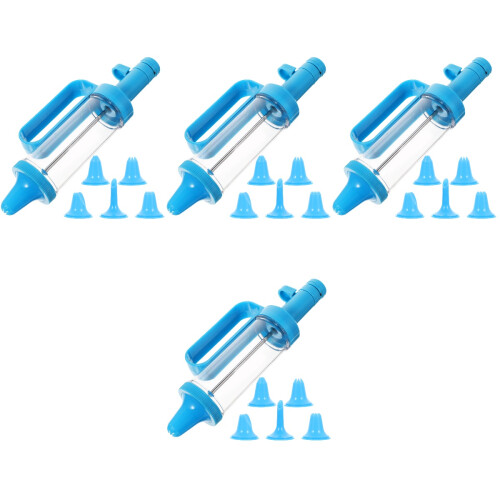 4Sets Blue Pastry Piping Supply Cake Decorating Tool Kitchen Accessory 2