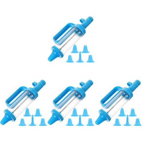 4Sets Blue Pastry Piping Supply Cake Decorating Tool Kitchen Accessory 1