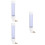 3Pcs Blue Automatic Water Kettle for Pet Birds Easy Clean Leakproof 7