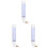 3Pcs Blue Automatic Water Kettle for Pet Birds Easy Clean Leakproof 2