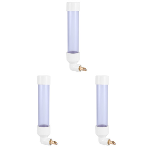 3Pcs Blue Automatic Water Kettle for Pet Birds Easy Clean Leakproof 1