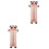 2Pièces Pied Bébé Rose Glissière Ajustable 3