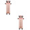 2Pièces Pied Bébé Rose Glissière Ajustable 6