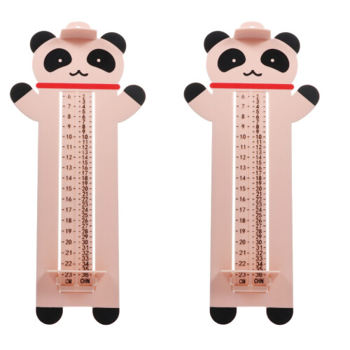 2Pièces Pied Bébé Rose Glissière Ajustable 1