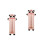 2Pièces Pied Bébé Rose Glissière Ajustable 4