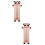 2Pièces Pied Bébé Rose Glissière Ajustable 7