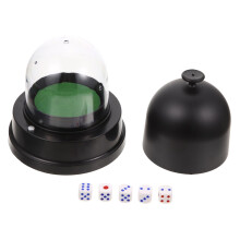 2 Sets Electric Dice Cup Bar Dice Cup Vintage Dice Cup Padded Dice Cup Party Cube Faux Leather Dice Cup Cube Shaker Cube Toy