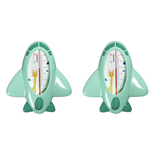 2Pièces Thermomètres Bain Bébé Vert Sécurisé Précis 1
